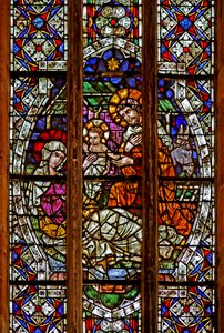 Vetrata raffigurante la Natività da French School